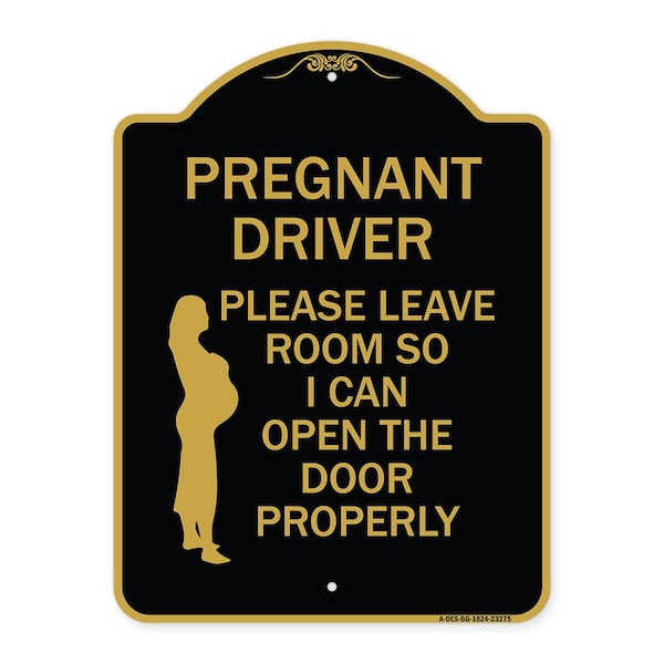 Pregnant Driver Please Leave Room So I Can Open the Door Properly With Graphic, A-DES-BG-1824-23275
